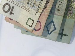 Different greenbacks on the table