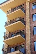 Balconies of the office building