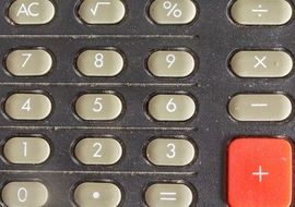 gray calculator buttons