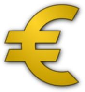Symbol of euro money