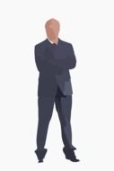 Clipart of standing businessman