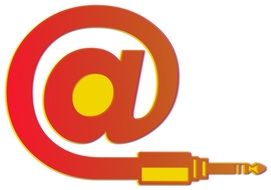 clipart of red email sign