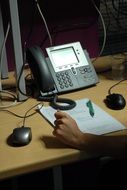 business phone in office