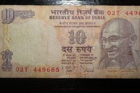 banknote of the Indian rupee