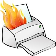 printer burning