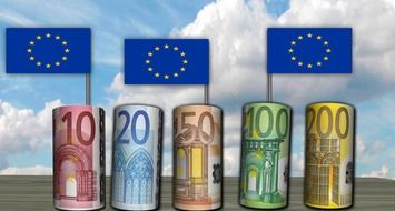 euros money poster drawing