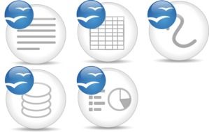 office icons as a drawing