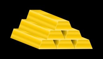 Gold bars drawing