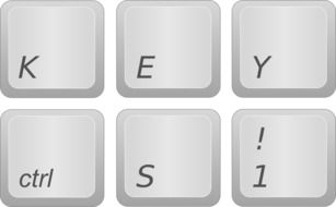 key buttons of computer keyboard