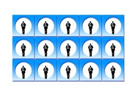 silhouettes of businessman outline