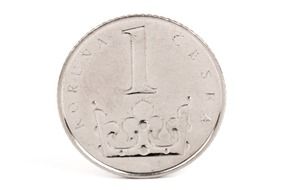 Illustration of Czech crown coin
