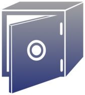 graphic image of an open safe