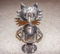 decoration metal cat