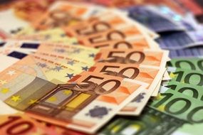 bank euro banknote 50 euro 100 euro 10 euro 20 euro