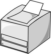 laser printer hardware drawing