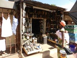 gambia locals street shop