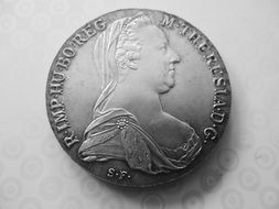 Thaler Maria Theresa as a silver coin