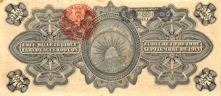 september 1911 pesos banknote mexico money