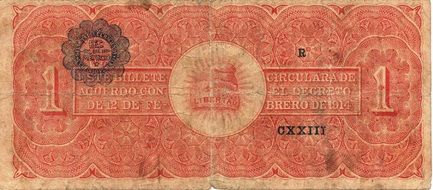 peso banknote mexico money uno note