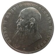 mark coin with portrait of Georg II