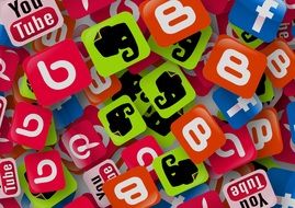 icons from various social networks