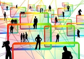 people connected with using networks with each other