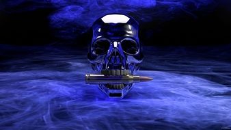 skull and crossbones drawing