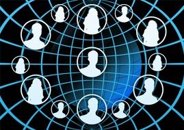 businessmen communication abstract