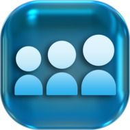 Clipart of blue icons