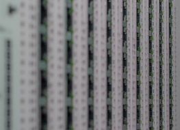 server cabinet close-up
