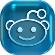 funny blue turn-on button