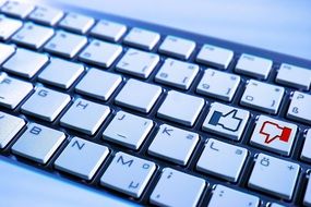 Photo of Modern computer keyboard