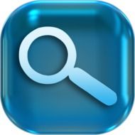 icons symbols magnifying glass