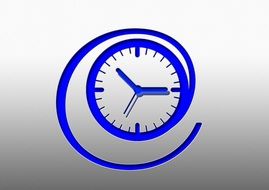 clock time abstract drawing