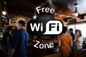 a sign of free WiFi