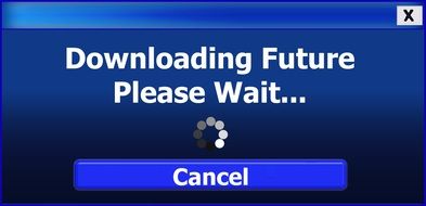 downloading future please wait text drawing