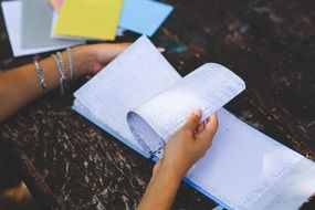 reading a diary