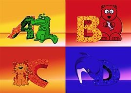 Clipart of the alphabet letters