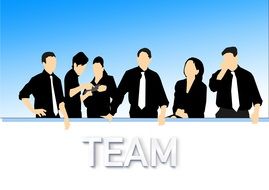 drawn business team