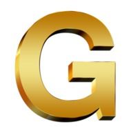 uppercase letter gold G