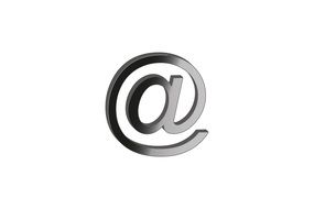 email symbol on a white background