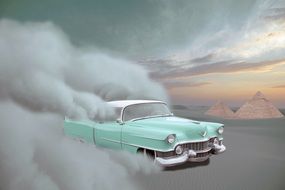 car cadillac poster drawing
