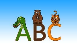 letters abc drawing