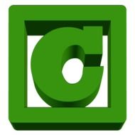 the green abc letter C in the green frame