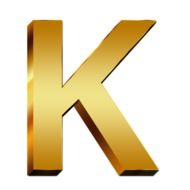 golden K letter abc education