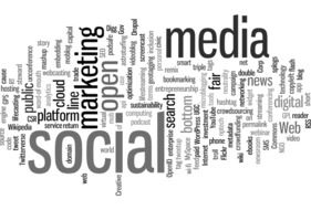 tagcloud about marketing in social media