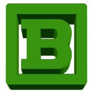 the green abc letter B in the green frame