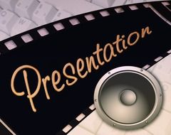 clipart of presentation sign