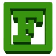 green letter F squared