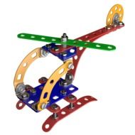 metal constructor helicopter
